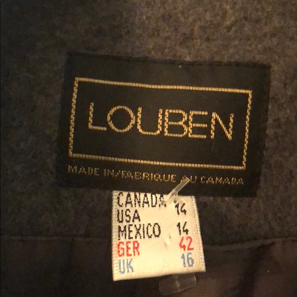 Louben Women’s Wool/Cashmere Gray Trench Coat - Picture 2 of 9